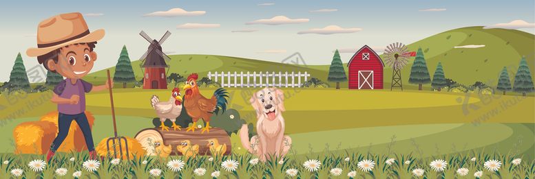 编号：11532606142336527669【酷图网】源文件下载-卡通农场