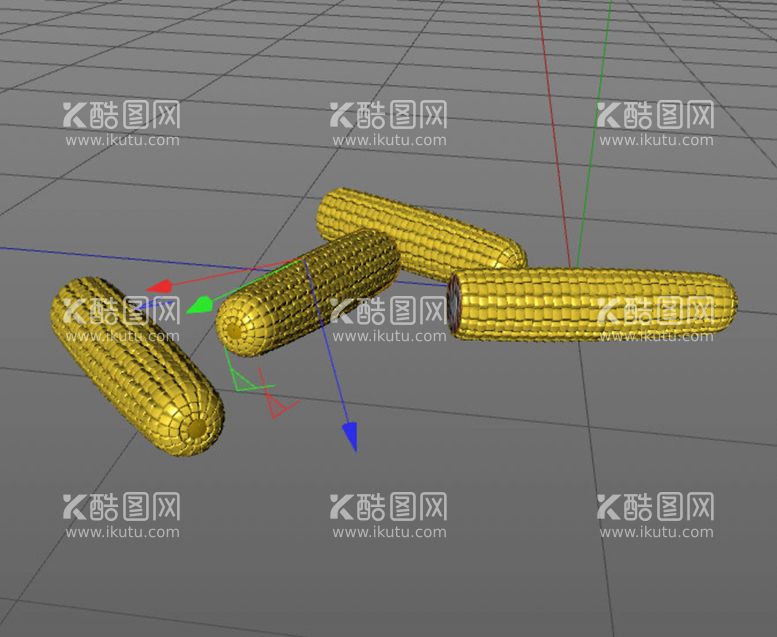 编号：90497912232223523897【酷图网】源文件下载-C4D模型玉米