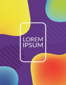 抽象色彩拼接海报