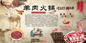 羊肉火锅背景墙