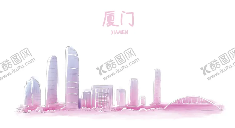 编号：37699804210344016495【酷图网】源文件下载-手绘城市城市地标