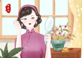 复古旗袍女装图片