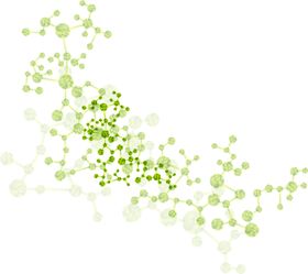 绿色背景花簇淘宝图片