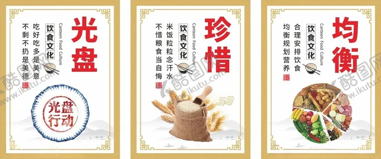 编号：98689806300425049140【酷图网】源文件下载-光盘珍惜均衡食堂文化
