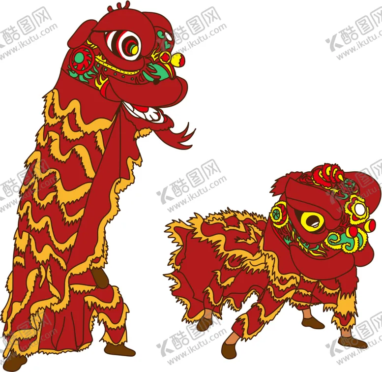 编号：83335902051659098099【酷图网】源文件下载-舞狮素材