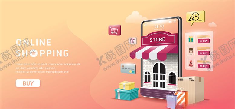 编号：56829210131927143826【酷图网】源文件下载-网上购物