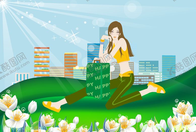 编号：71109509191545373681【酷图网】源文件下载-春天插画