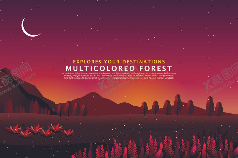 编号：54804110210141424786【酷图网】源文件下载-自然风光插画