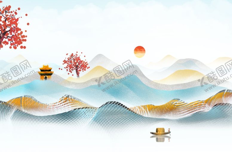 编号：57440506251106391001【酷图网】源文件下载-山水画