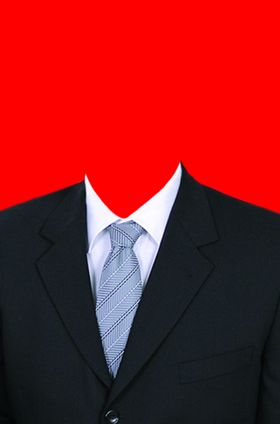 西装证件照模板