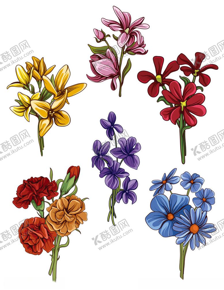 编号：53142803080036049432【酷图网】源文件下载-花朵插画