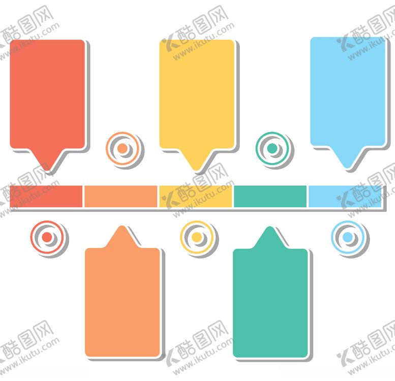 编号：79237409290458468104【酷图网】源文件下载-彩色气泡流程图表