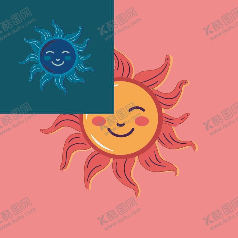 编号：26699311300340348797【酷图网】源文件下载-可爱太阳卡通绘画儿童插画