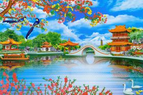 绿水青山碧水蓝天
