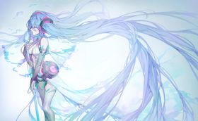 彩色动漫人物插画背景