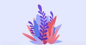 植物卡通扁平