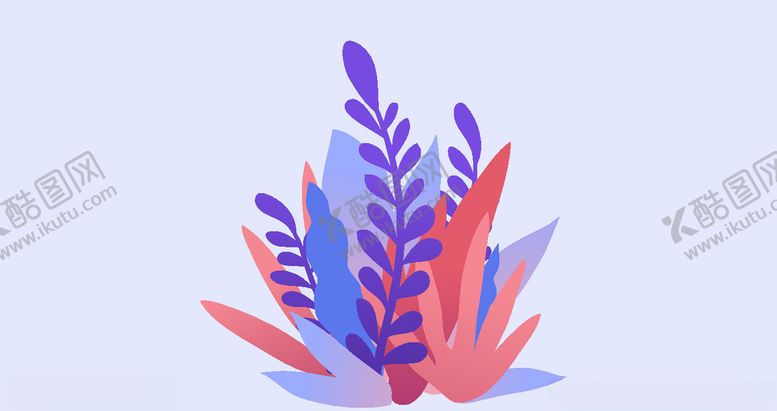编号：79145707040925448151【酷图网】源文件下载-扁平风插画植物