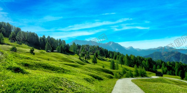 编号：93709309212128292869【酷图网】源文件下载-蓝天白云草地