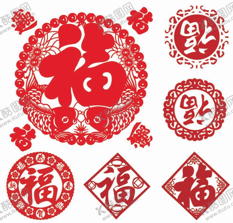 编号：78671911281215056387【酷图网】源文件下载-福字