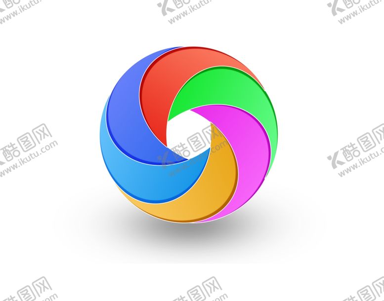 编号：73535710100820573507【酷图网】源文件下载-矢量彩环图标