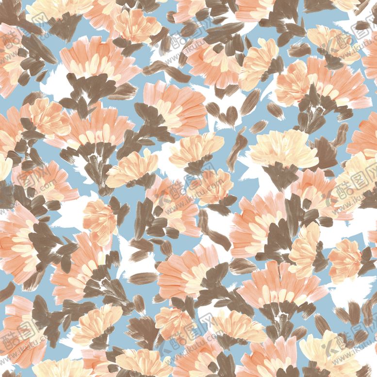 编号：91950910312011022050【酷图网】源文件下载-蓝底花