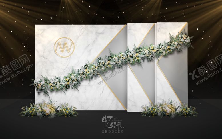 编号：98635409191307443663【酷图网】源文件下载-几何简约合影区