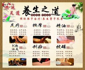 养生足浴海报