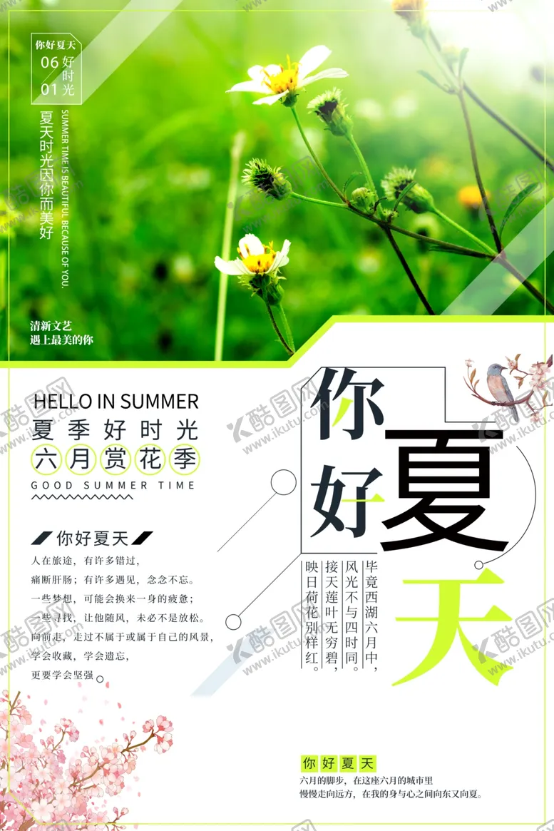 编号：87960606240348182117【酷图网】源文件下载-夏天你好海报