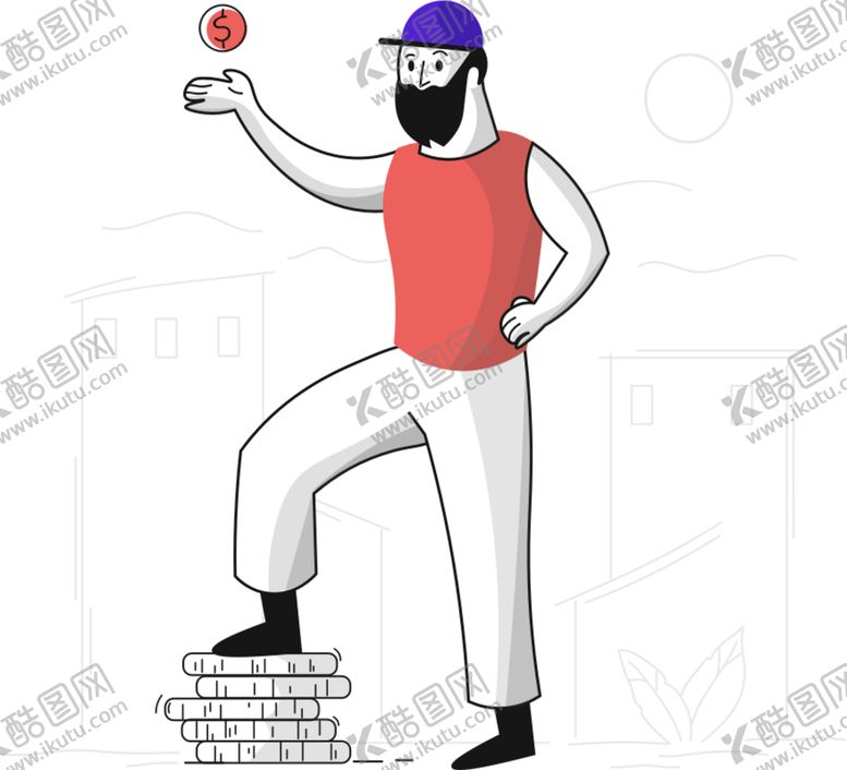 编号：79419601241412518081【酷图网】源文件下载-手绘 插图 工作 插画 黑白 