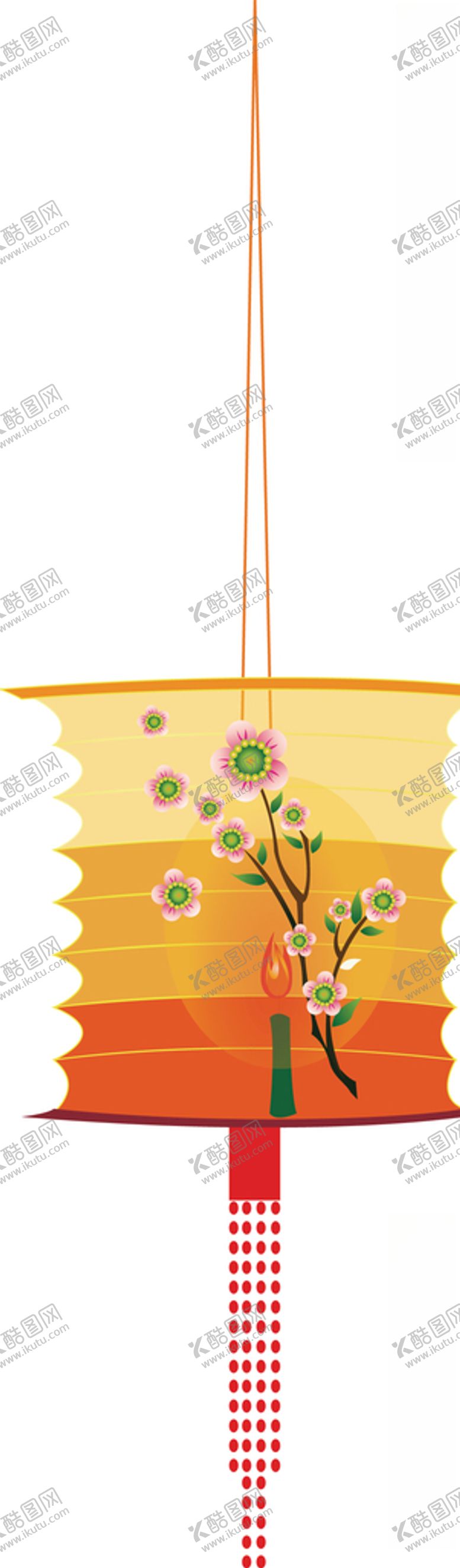 编号：80096506171914513046【酷图网】源文件下载-彩绘花灯笼中国风传统古典素材