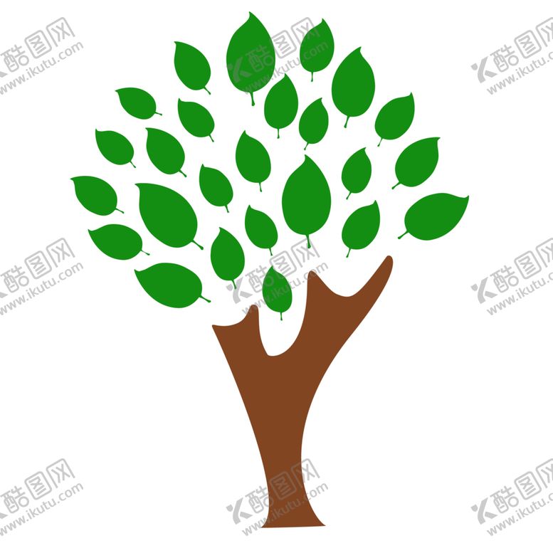 编号：11108207091812424889【酷图网】源文件下载-树木植物标志图形图标装饰素材