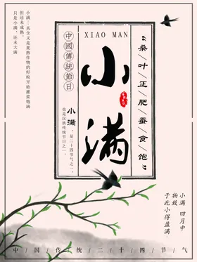 小满夏至节气海报地产海报节日