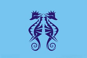 海马图标矢量素材