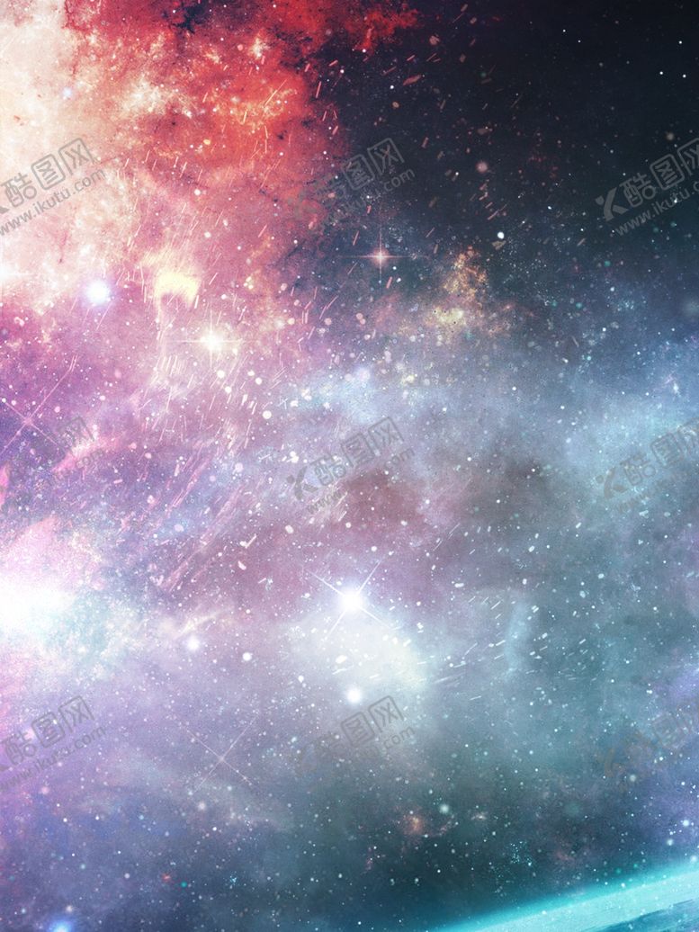 编号：92825606242300314321【酷图网】源文件下载-科技感星空红背景素材