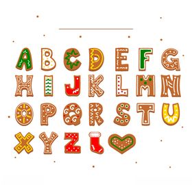创意饼干字母
