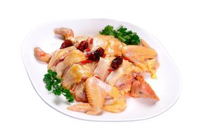 鸡块鸭块美食食材海报素材