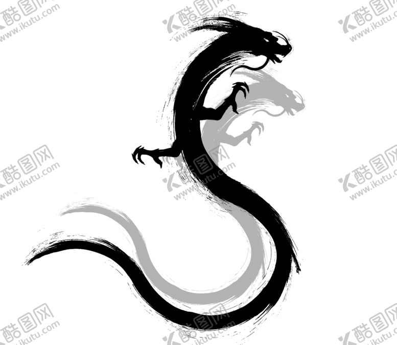 编号：21498312130538142748【酷图网】源文件下载-国画龙
