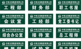 公司科室牌