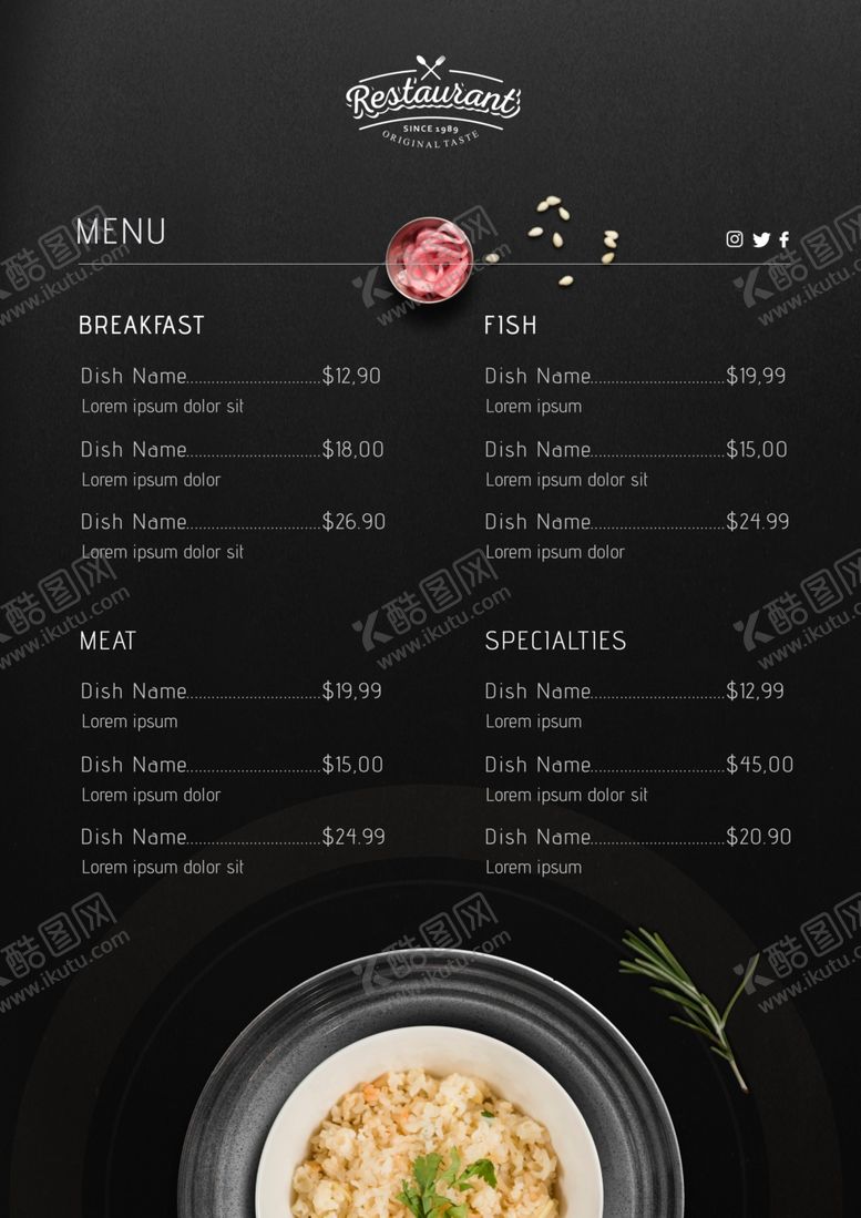 编号：54103209231949098885【酷图网】源文件下载-美食海报