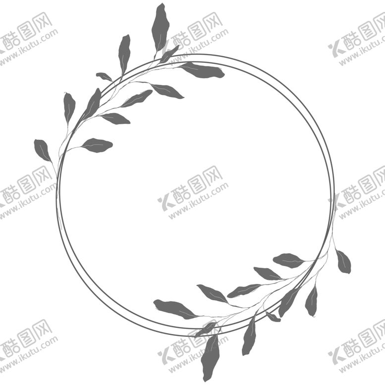 编号：90460104211034314089【酷图网】源文件下载-手绘花藤边框