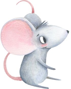 手绘小老鼠素材