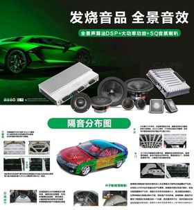 汽车发烧音响套装展示