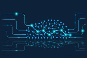 AI人工智能电路线条图案背景