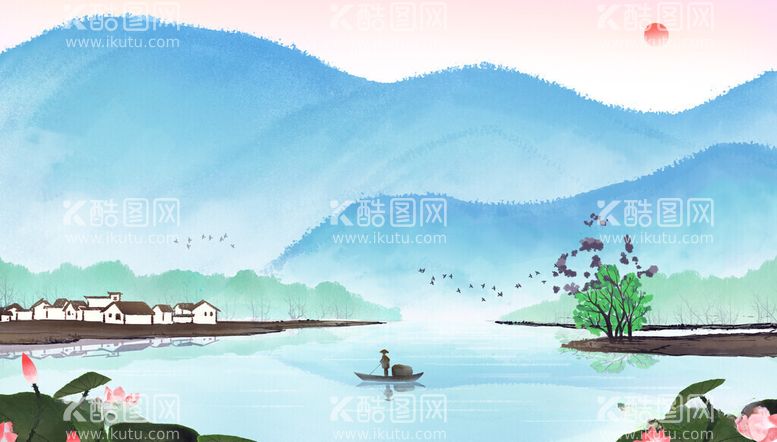 编号：98347411261417097364【酷图网】源文件下载-水墨背景