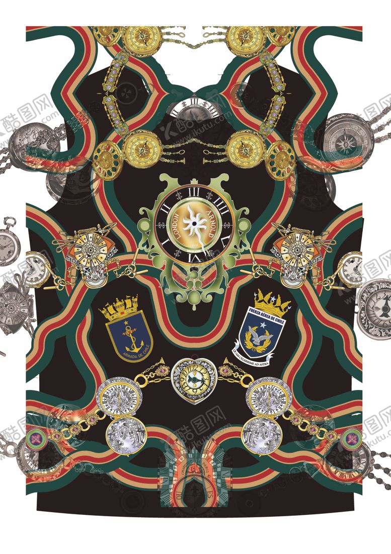 编号：73369901251803346961【酷图网】源文件下载-大牌男装 定位花 古驰 LV 