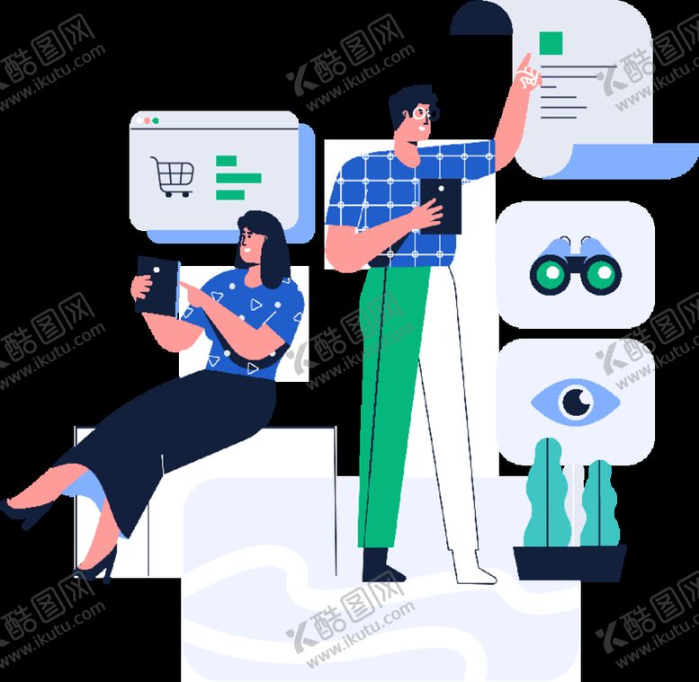 编号：53265804191409501114【酷图网】源文件下载-商务人物插画