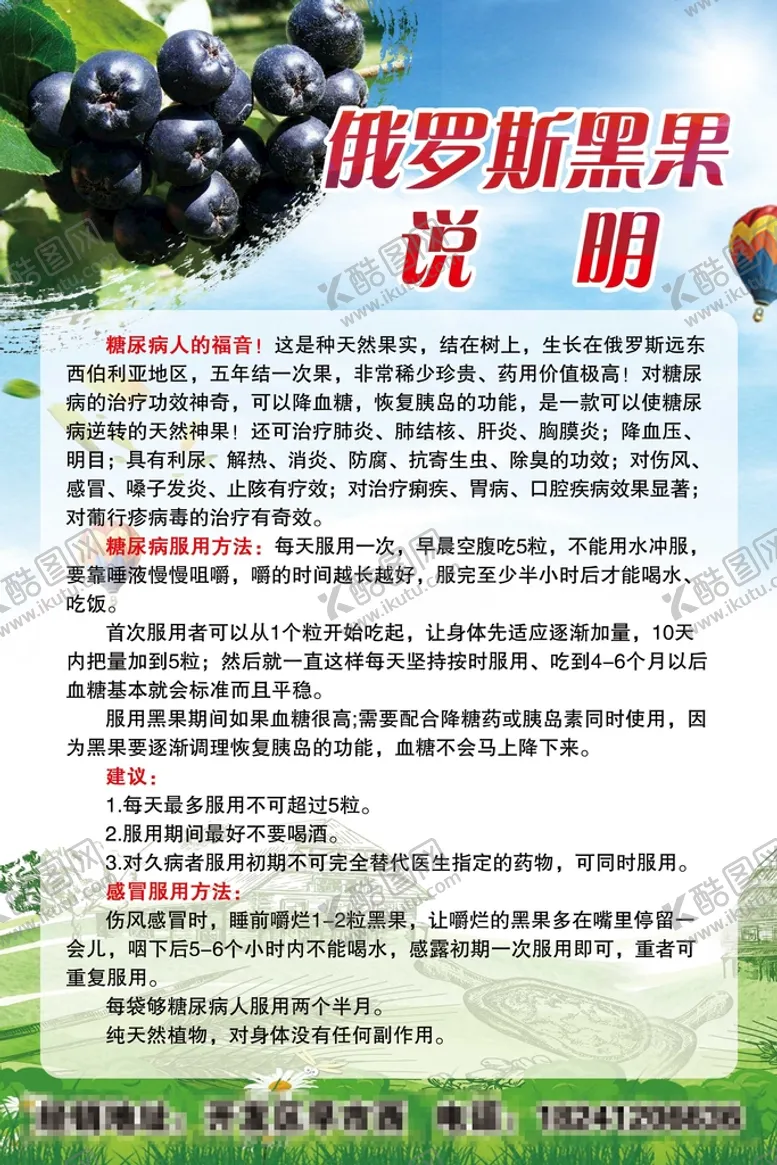 编号：76340510040459009301【酷图网】源文件下载-俄罗斯黑果海报