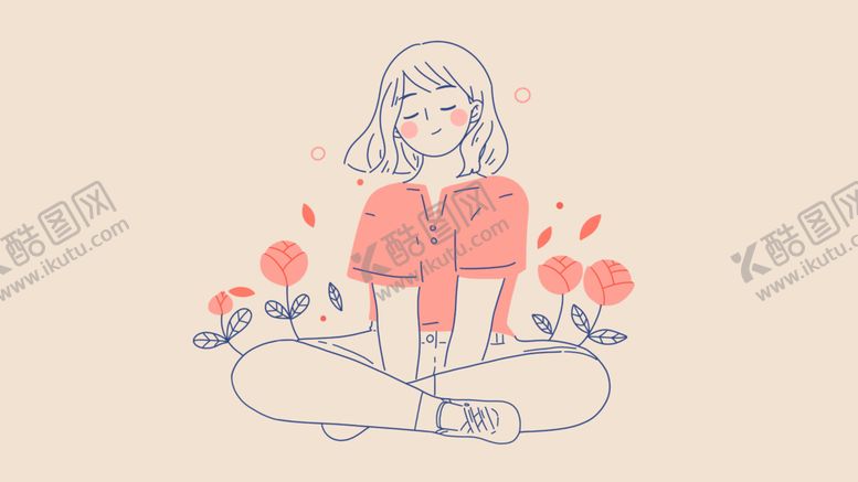 编号：73354410211355399606【酷图网】源文件下载-手绘人插画