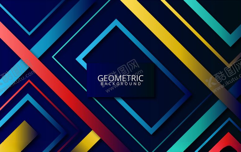 编号：56006610021230309512【酷图网】源文件下载-几何空间背景