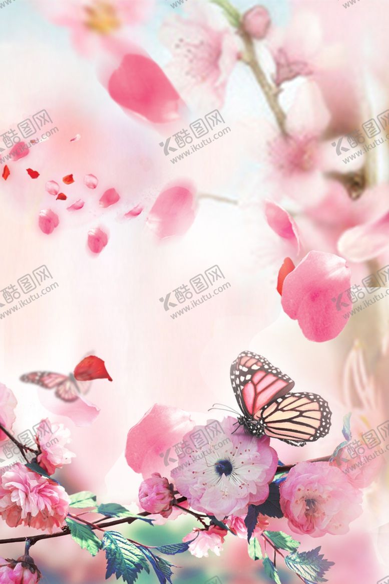 编号：38148410171502414895【酷图网】源文件下载-桃花海报
